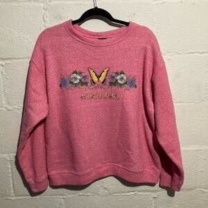 Vintage 90’s Yoffe Myrtle Beach Butterfly Print Grandma Sweatshirt - Size XL
